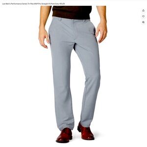 Lee Dress Pants Tri-Flex MVP Pants Light Gray Men’s 40 x 29